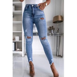 Yırtma detay yüksek bel jean Yırtma detay yüksek bel jean