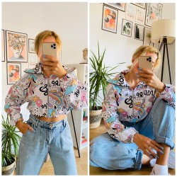 Dijital baskı fermuarlı sweat Dijital baskı fermuarlı sweat