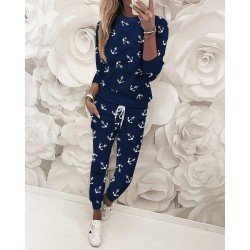 Çapa desenli eşofman takımı