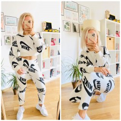 Nke crop detay eşofman takımı Nke crop detay eşofman takımı