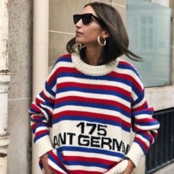 Renk geçişli örme kazak Renk geçişli örme kazak