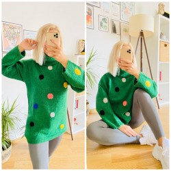 Yeşil puan detay kazak Yeşil puan detay kazak