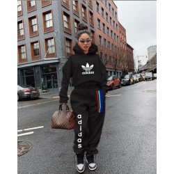 Add kapşonlu salaş siyah eşofman takımı Add kapşonlu salaş siyah eşofman takımı