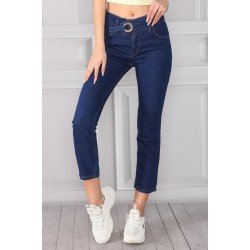 Toka kemerli tasarım jean