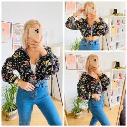 Dijital baskı fermuarlı sweat Dijital baskı fermuarlı sweat