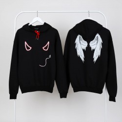 Angel & Devil kapşonlu sweat Angel & Devil kapşonlu sweat