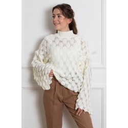 Damla desen triko bluz