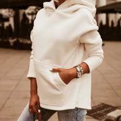 Cep detay kapşonlu sweat Cep detay kapşonlu sweat