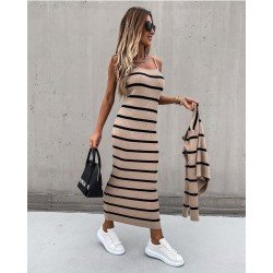 Çizgi detay triko takım