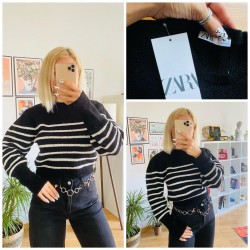 BEYAZ ÇİZGİLİ KAZAK  BEYAZ ÇİZGİLİ KAZAK