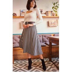 Kazayağı ekose etek Kazayağı ekose etek