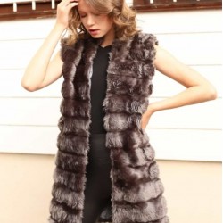 Peluş kürk detay yelek Peluş kürk detay yelek