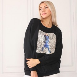 Leopar baskılı sweat Leopar baskılı sweat