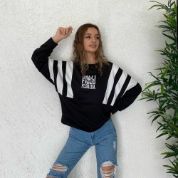 Florida çizgili siyah sweat Florida çizgili siyah sweat