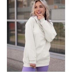 Yaka tasarım kapşonlu sweat