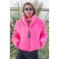 Fermuar detay şişme mont