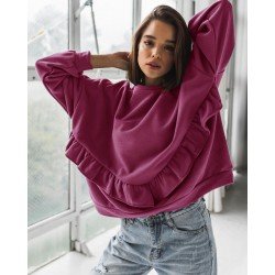 Volan detay Oversize sweat
