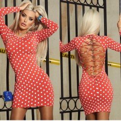 Puan detay Sırt tasarım elbise