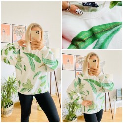 YAPRAK DESENLİ SWEAT  YAPRAK DESENLİ SWEAT