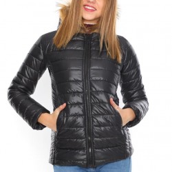 Yaka kürklü kapitone mont Yaka kürklü kapitone mont