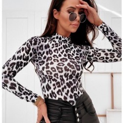 Balıkçı yaka leopar bluz Balıkçı yaka leopar bluz