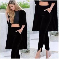 Kadife kumaş ceket pantolon takım Kadife kumaş ceket pantolon takım