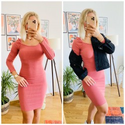 Balon kol pudra elbise Balon kol pudra elbise