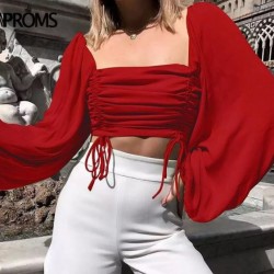 İthal Maroken kare yaka bluz İthal Maroken kare yaka bluz