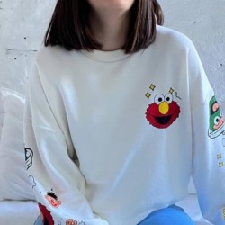 Kurabiye canavarı baskılı sweat Kurabiye canavarı baskılı sweat