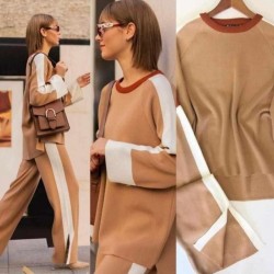 Şerit detay triko spor takım Şerit detay triko spor takım