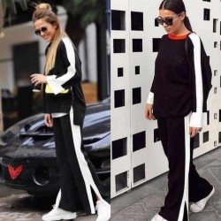 Şerit detay triko spor takım Şerit detay triko spor takım