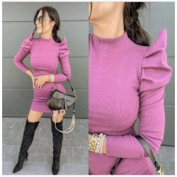 Omuz tasarım kaşkorse elbise