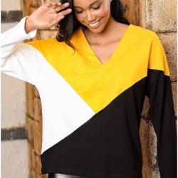 Renk geçişli blok sweat Renk geçişli blok sweat