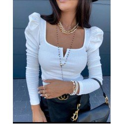 Balon kol kaşkorse bluz