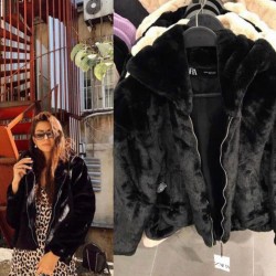 Zara model peluş ceket Zara model peluş ceket