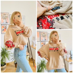 Bershka havlu kumaş sweat