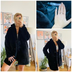 Zara model peluş ceket Zara model peluş ceket