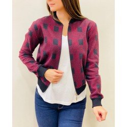 Karma desenli bomber ceket Karma desenli bomber ceket