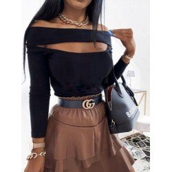 Degaje detay kaşkorse bluz