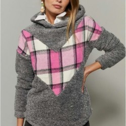 Kapşonlu Garni detay peluş sweat Kapşonlu Garni detay peluş sweat