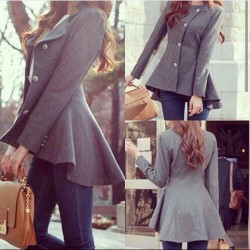 Volan detay Balıksırtı ceket Volan detay Balıksırtı ceket