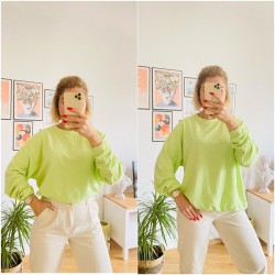 ZARA MODEL YEŞİL SWEAT   ZARA MODEL YEŞİL SWEAT
