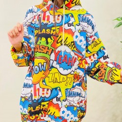 Dijital baskı sweat elbise Dijital baskı sweat elbise
