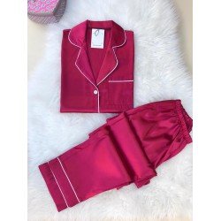 Saten kumaş tasarım pijama takımı Saten kumaş tasarım pijama takımı