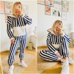 Çizgili zara takım