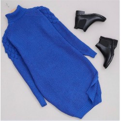 Balıkçı yaka triko elbise