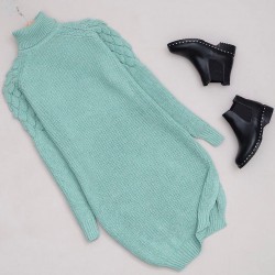 Balıkçı yaka triko elbise Balıkçı yaka triko elbise