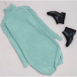 Balıkçı yaka triko elbise