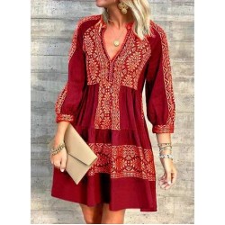 Etnik desen tasarım elbise