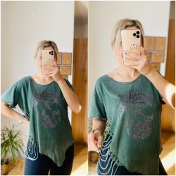 Yırtma Detay Kuru Kafa Tshirt Yırtma Detay Kuru Kafa Tshirt